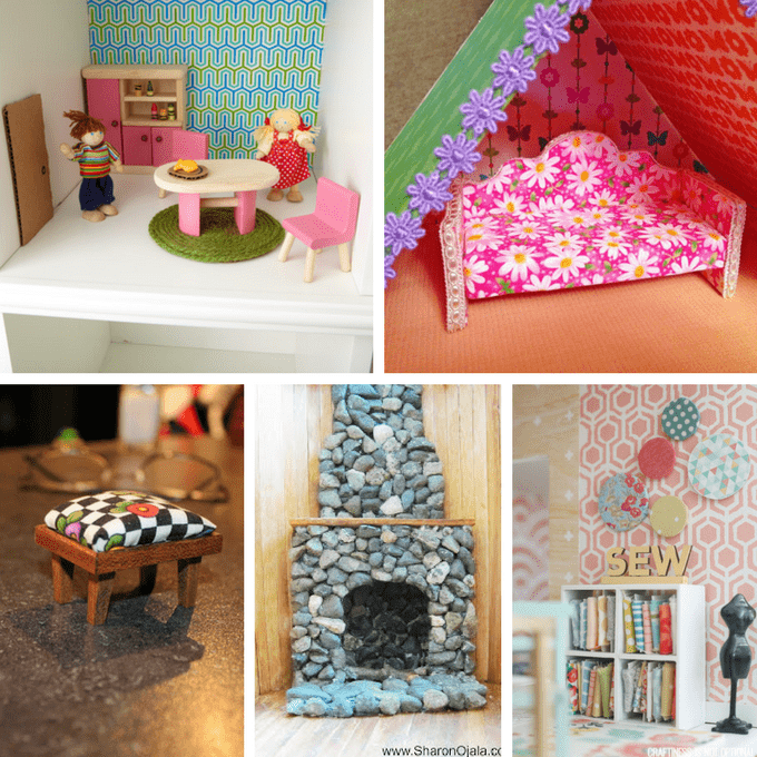 Doll House Furniture Ideas A Roundup Of Diy Doll House Furniture