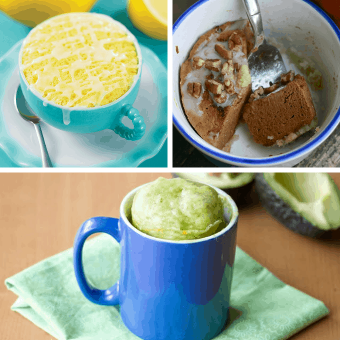 18 EASY MICROWAVE MUG RECIPES -- for breakfast, lunch, dinner, and dessert. 