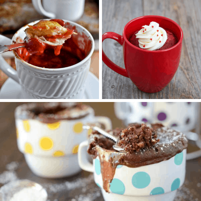 18 EASY MICROWAVE MUG RECIPES -- for breakfast, lunch, dinner, and dessert. 