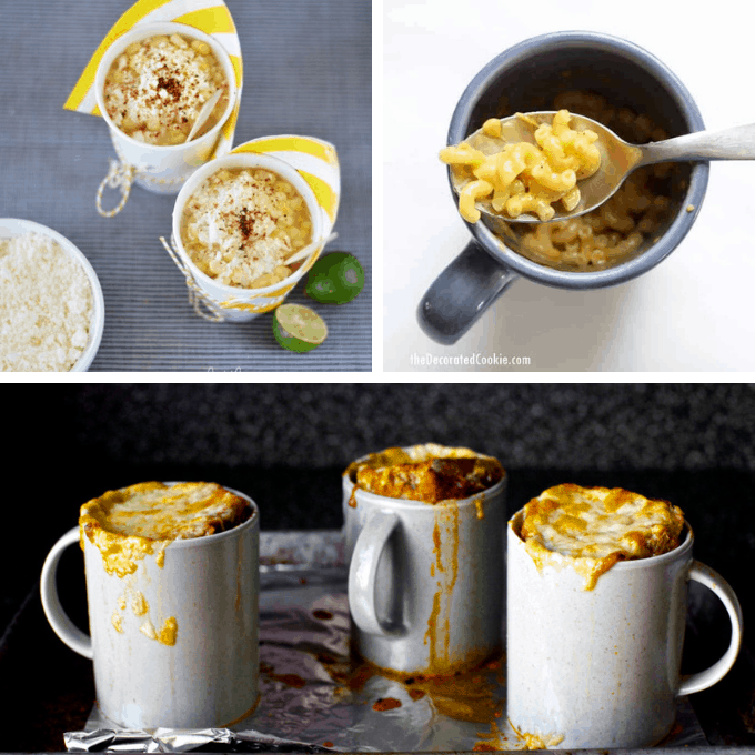 18 EASY MICROWAVE MUG RECIPES -- for breakfast, lunch, dinner, and dessert. 