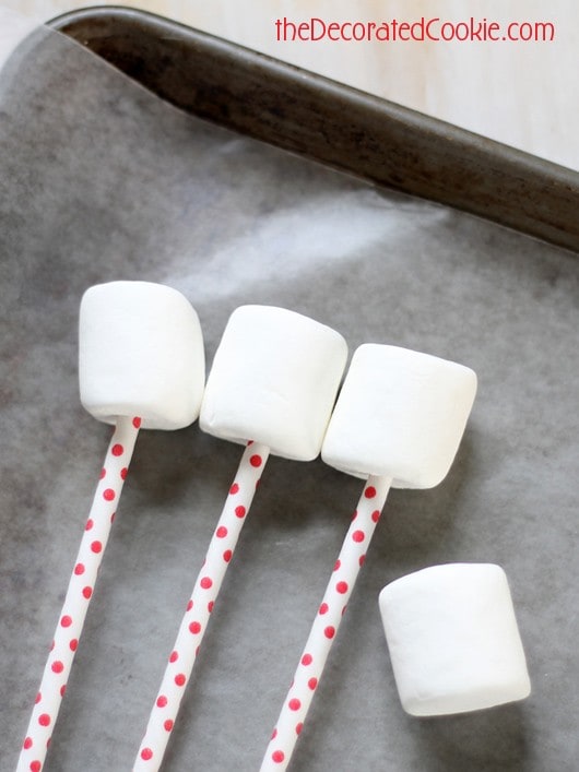 candy heart marshmallow pops for Valentine's Day