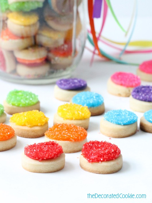 rainbow cookie bites