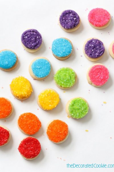 rainbow cookie bites