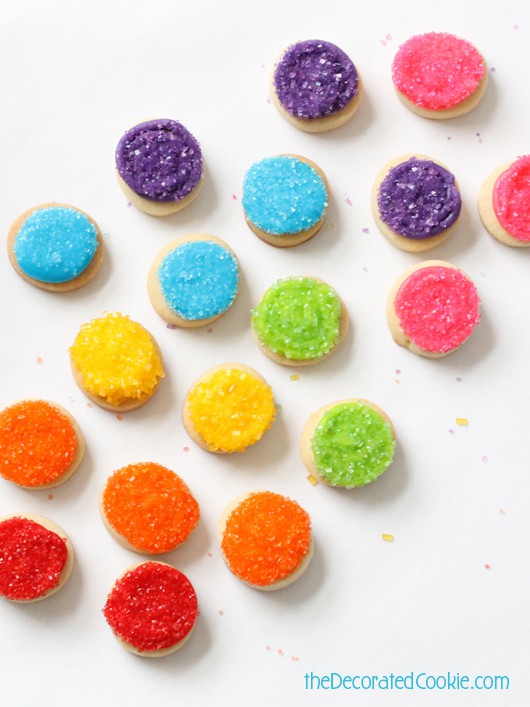 rainbow cookie bites