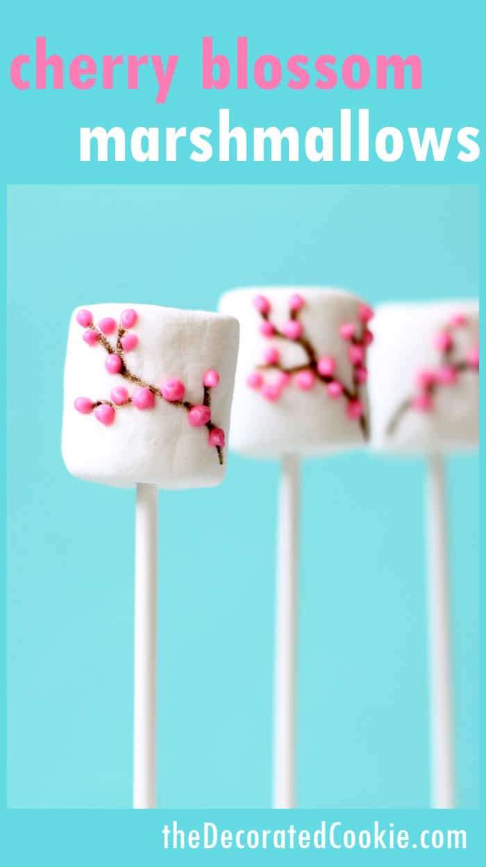 how to make cherry blossom marshmallows, a perfect treat for Spring 