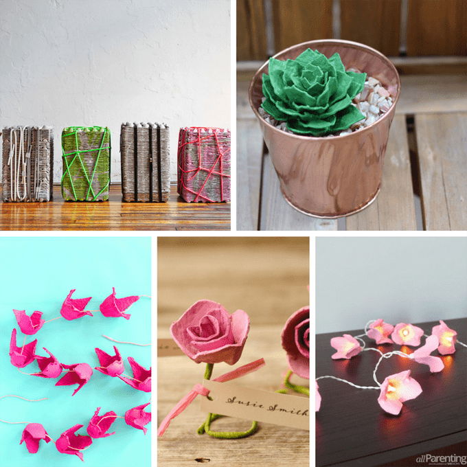 roundup of amazing egg carton crafts for kids and adults
