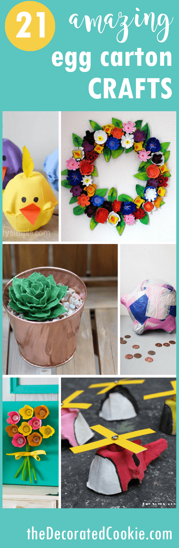 roundup of amazing egg carton crafts for kids and adults