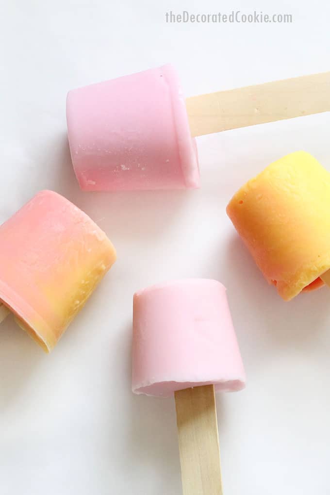 frozen yogurt pops 