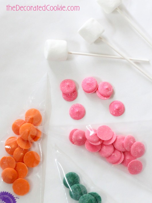 bunny marshmallow pops