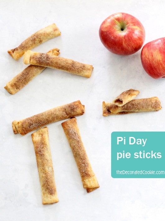 apple pie sticks for Pi Day