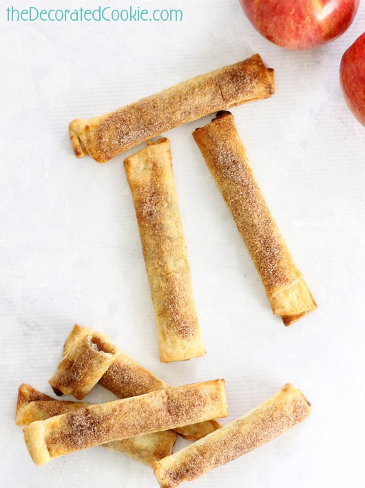 apple pie sticks for Pi Day