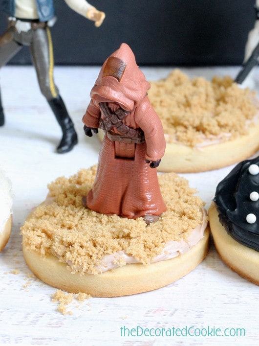 easy Star Wars landscape cookies