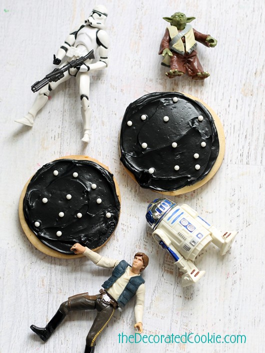 easy Star Wars landscape cookies