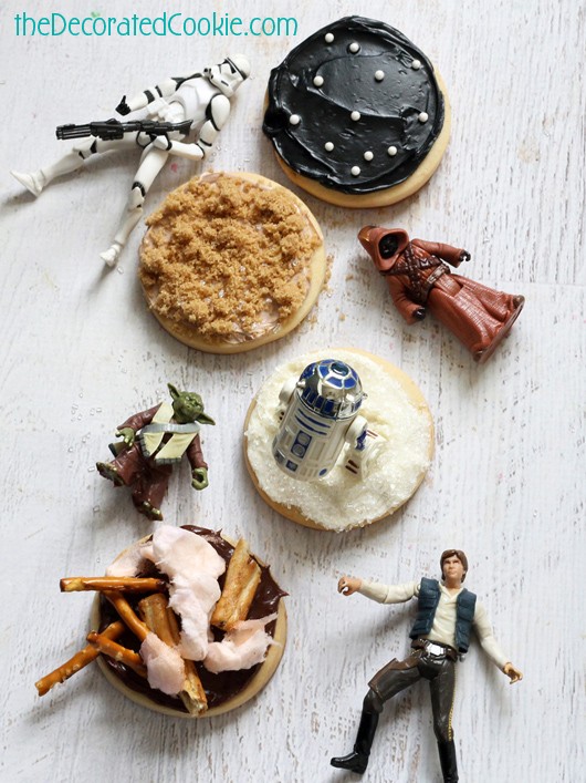 easy Star Wars landscape cookies