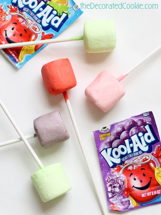 Kool Aid marshmallow pops