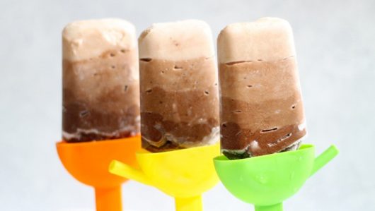 chocolate ombre yogurt pops