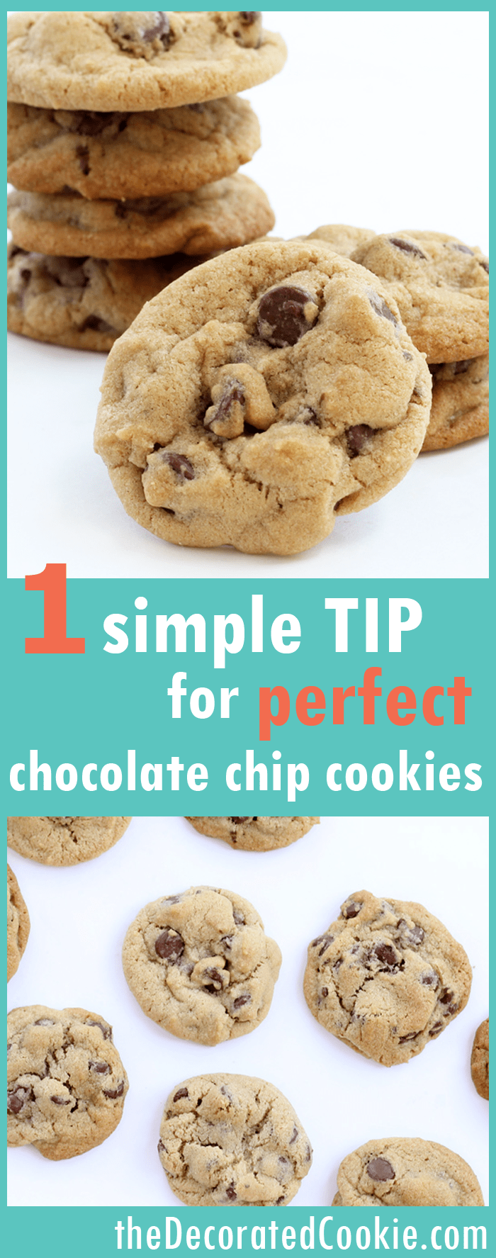 tips for making the BEST chocolate chip cookies 