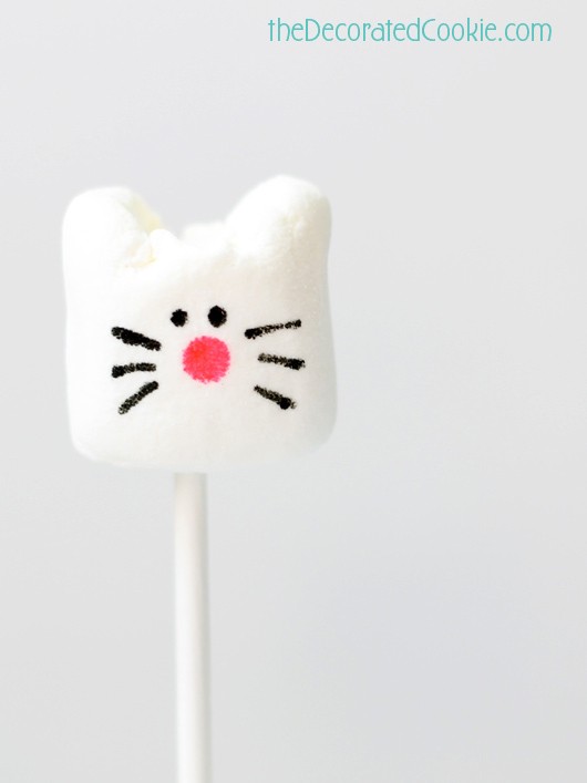 simple cat marshmallows