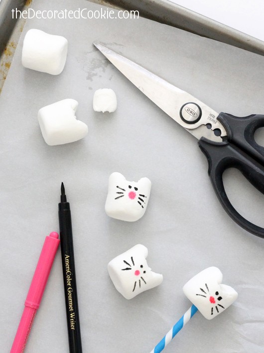 simple kitty cat marshmallows 