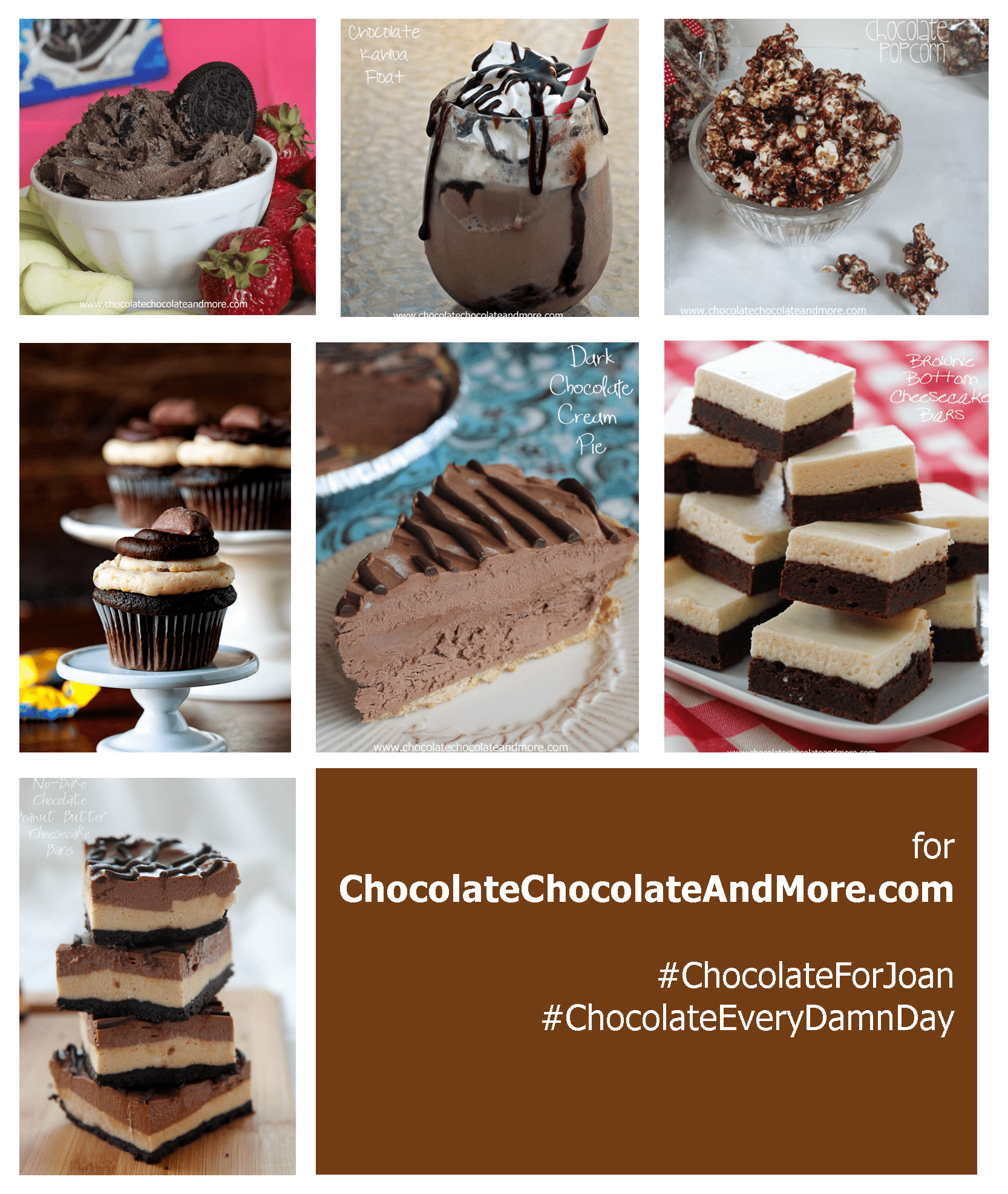 ChocolateChocolateandMore.com recipe roundup for Joan 
