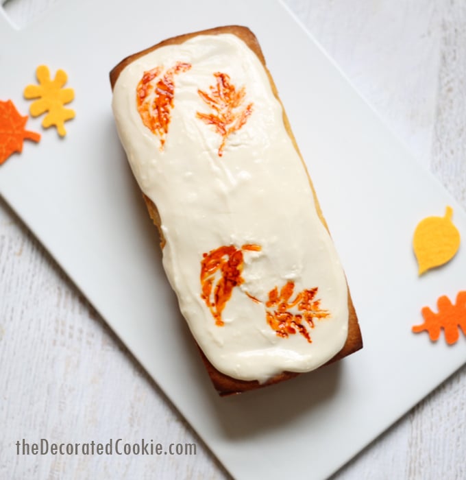 foodstirs autumn loaf cake for fall and Thanksgiving 