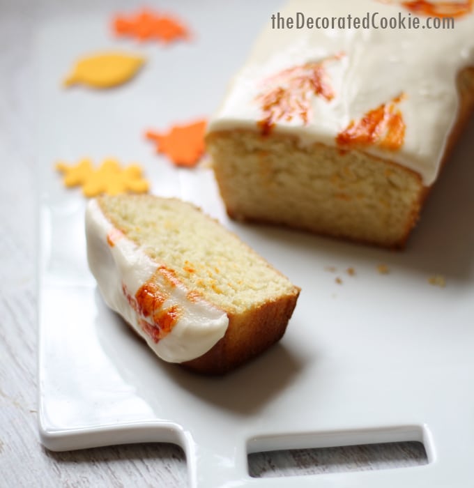 foodstirs autumn loaf cake for fall and Thanksgiving