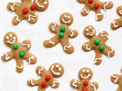 DIY mini gingerbread candies for a cute and easy Christmas treat