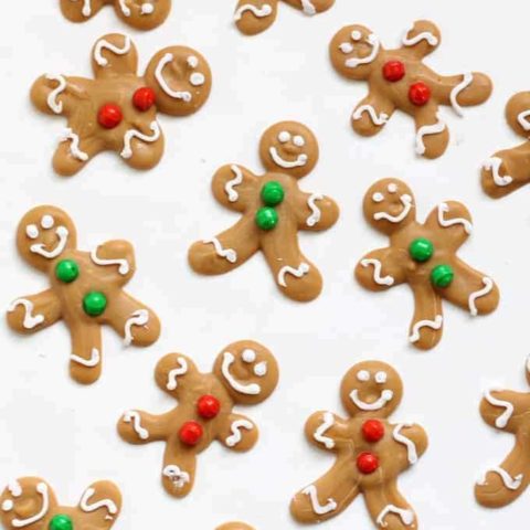 DIY mini gingerbread candies for a cute and easy Christmas treat