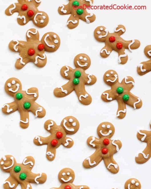 DIY mini gingerbread candies for a cute and easy Christmas treat