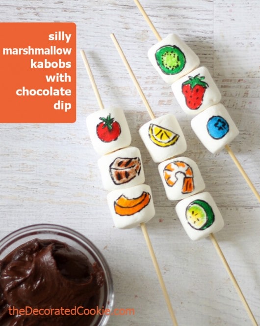 summer party idea fun marshmallow kabobs with chocolate dip