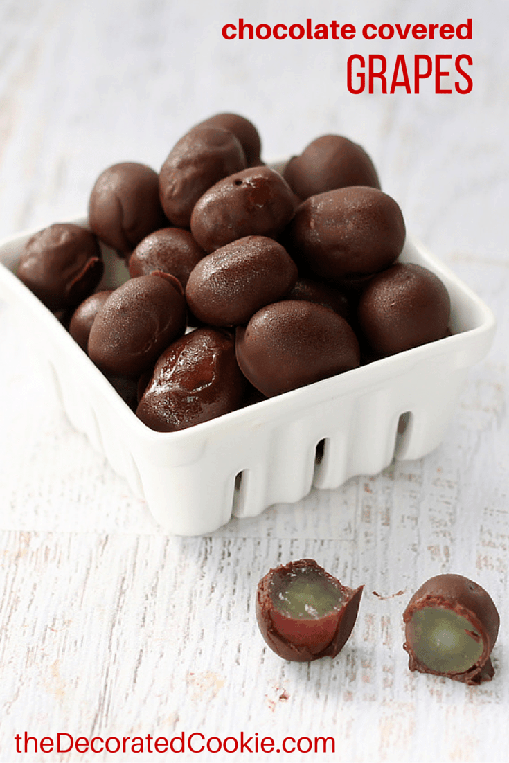 EASY chocolate covered grapes