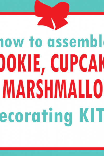 Holiday gift guide: Assemble a cookie decorating kit, cupcake decorating kit, or marshmallow decorating kit. Great gift for kids or grown-ups who love to bake and create fun food. 