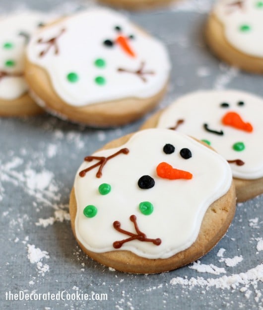 Easy melted snowman cookies: How to decorate holiday cookies