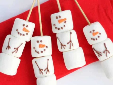 marshmallow snowman stirrers from the Williams-Sonoma catalog