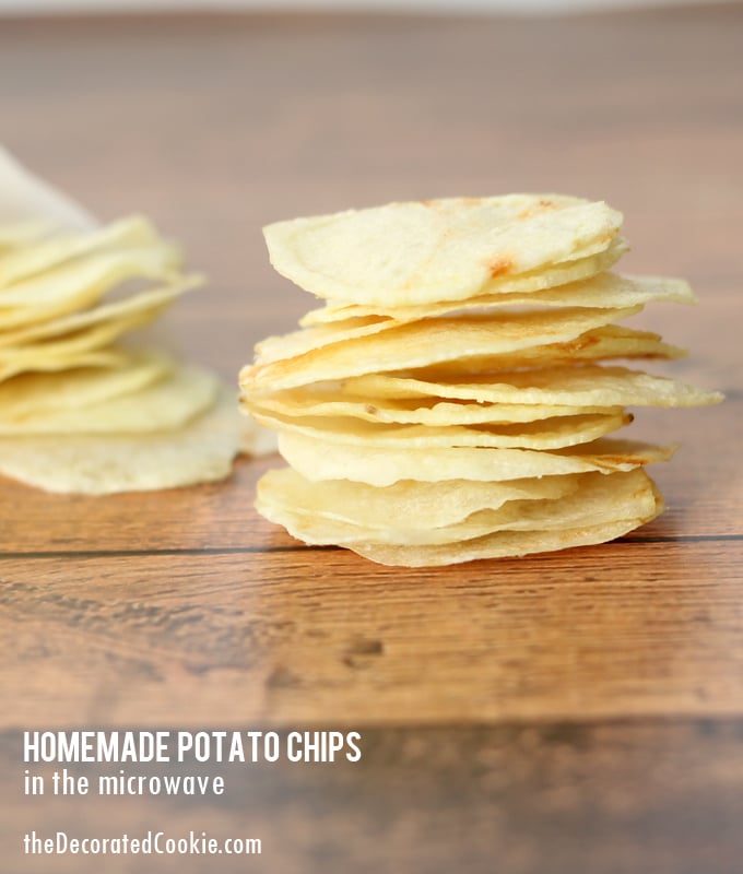 easy homemade potato chips in the microwave 