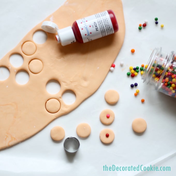 DIY boob sprinkles for breast cancer cupcakes 