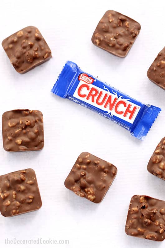 homemade Nestle Crunch bars, twoingredient recipe