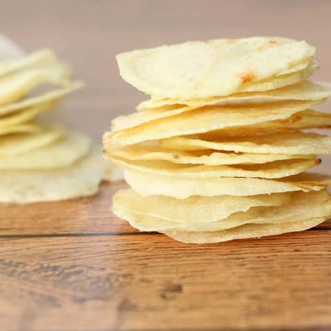 Microwave No-Guilt Potato Chips