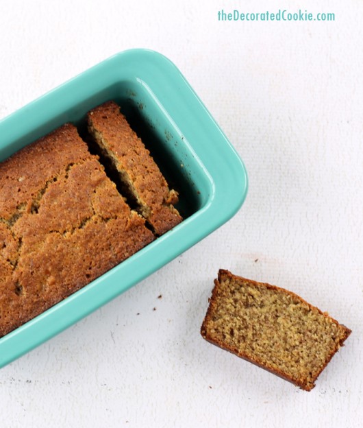 HEALTHY BANANA BREAD RECIPE with wheat germ and flax seed