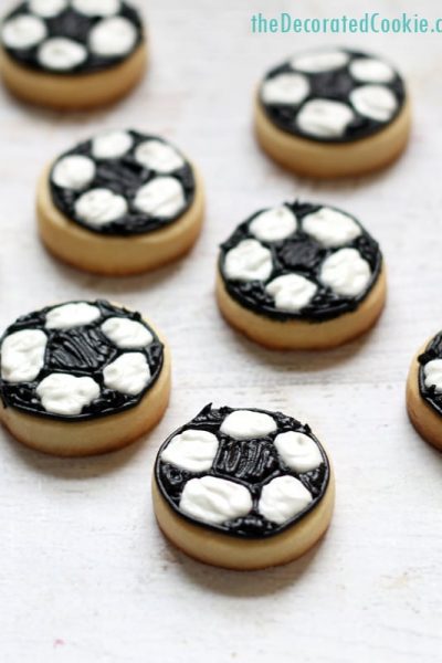 how to make soccer ball cookies
