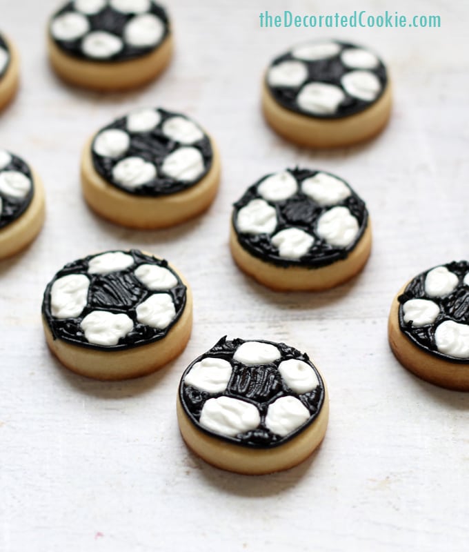 how to make soccer ball cookies