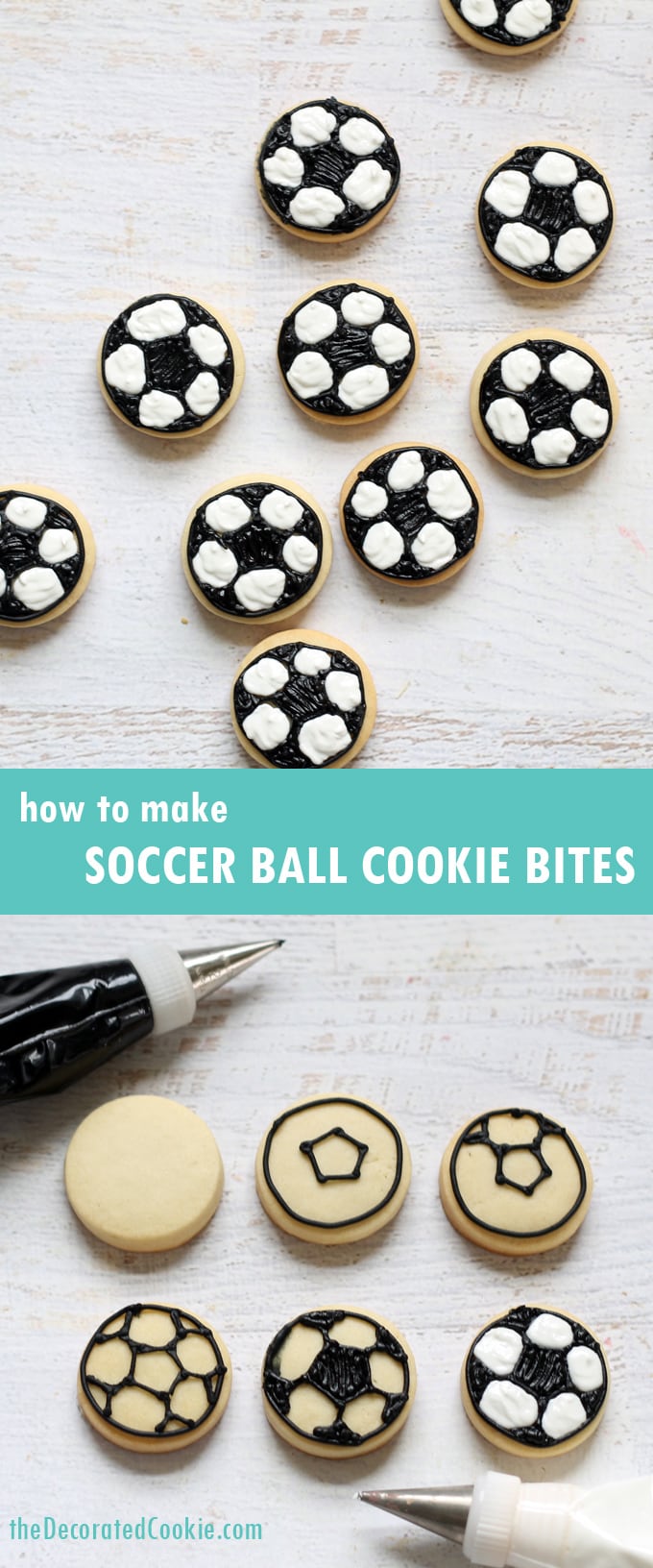how to make soccer ball cookies 