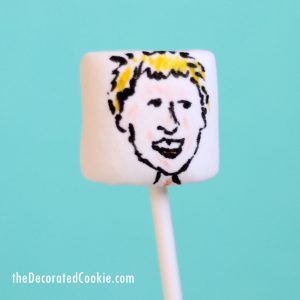 Ellen Degeneres marshmallow art 