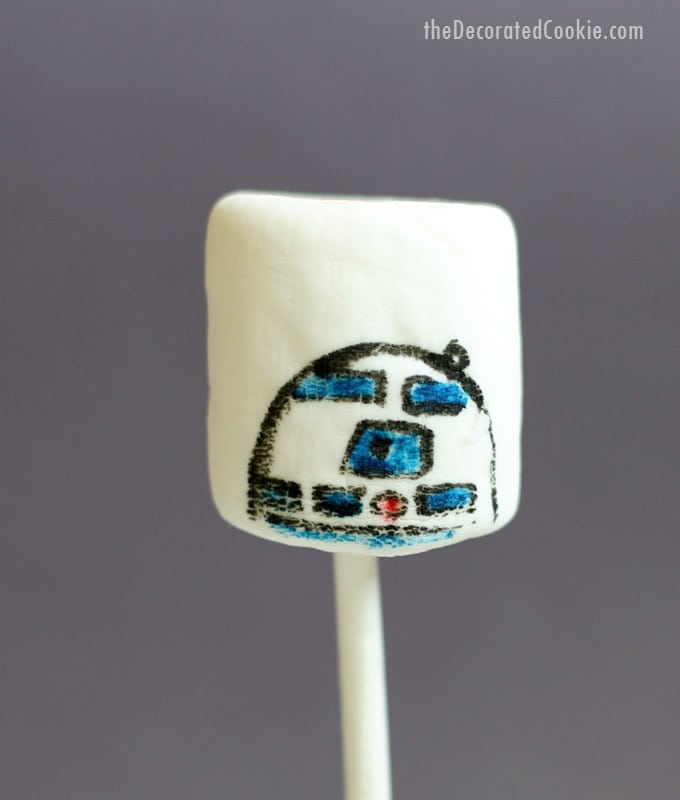 Star Wars marshmallow droids-R2D2