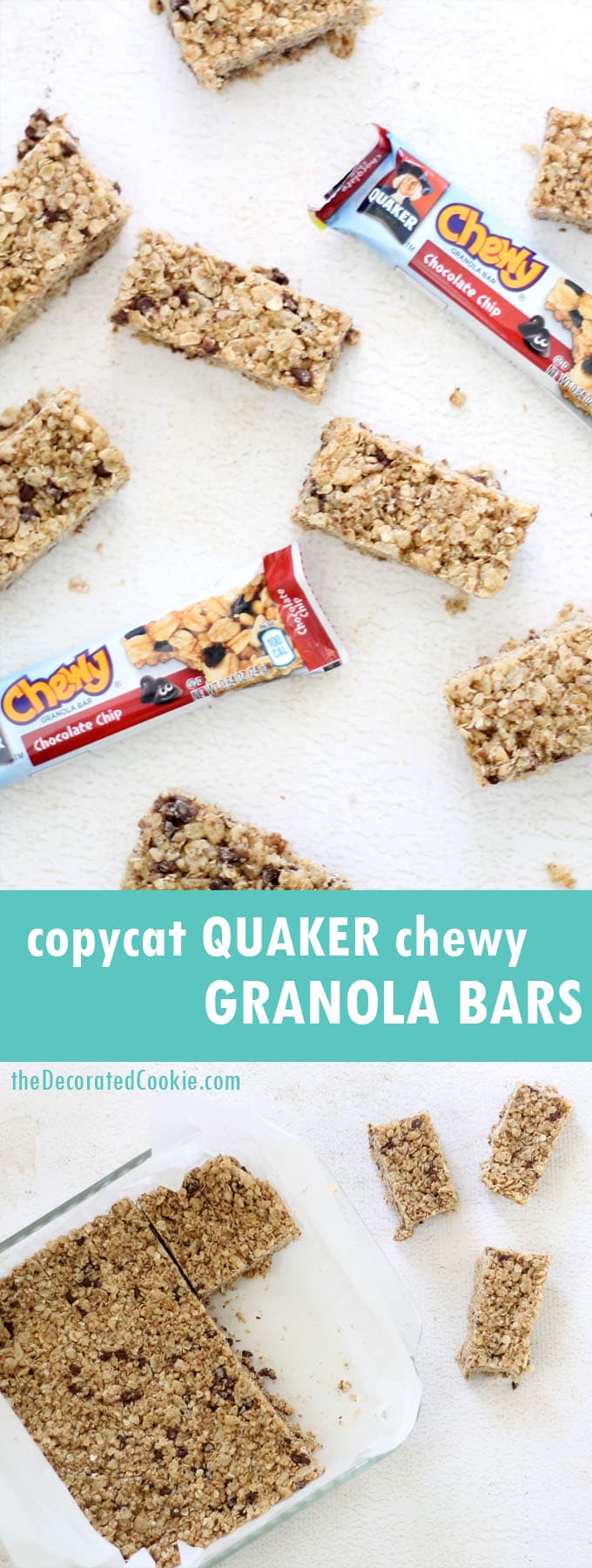 homemade Quaker granola bars