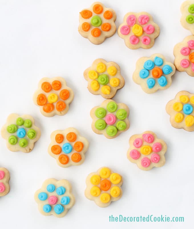 EASY flower cookies: Daisy cookie bites 