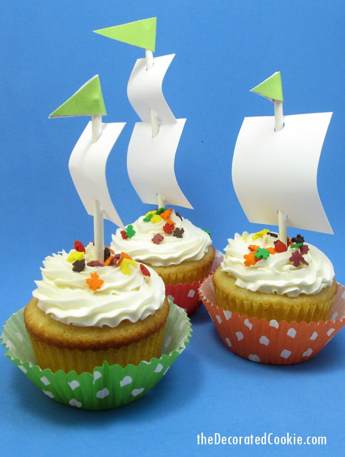 Mayflower cupcakes 