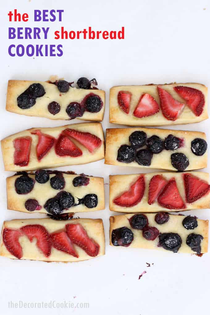 Capture the flavors of summer with these shortbread cookies. The BEST berry shortbread cookie recipe ever. #ShortbreadCookies #Berries #SummerCookies #SummerDesserts #ShortbreadCookieRecipe 