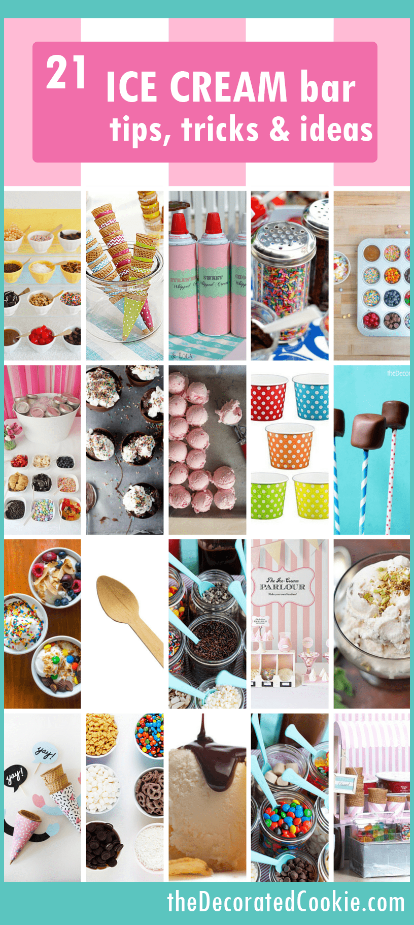 Personalized Ice Cream Toppings Bar