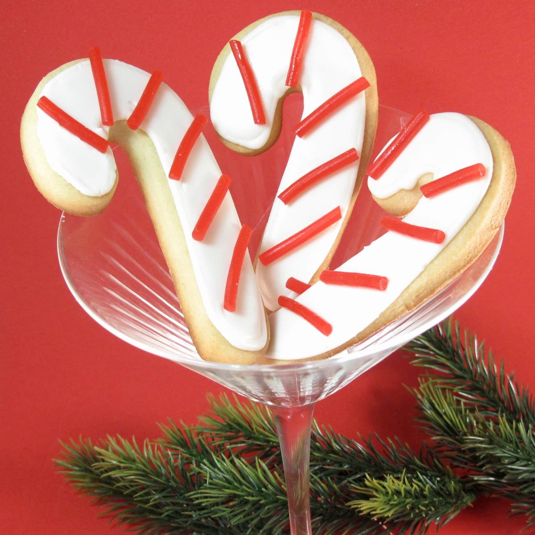 candy cane cookies for Christmas 